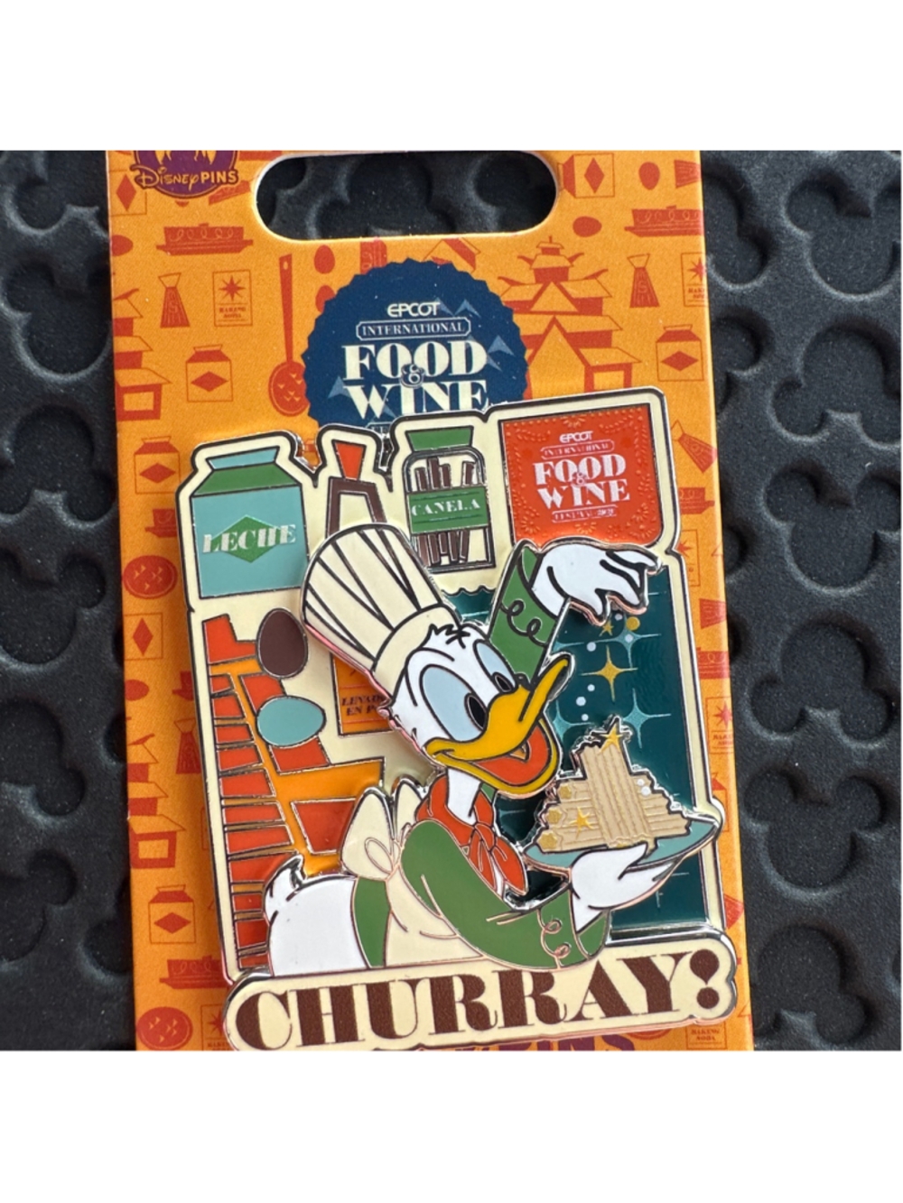 2026 Disney Epcot Food & Wine Festival Donald Duck Limited Release Pin Churray!